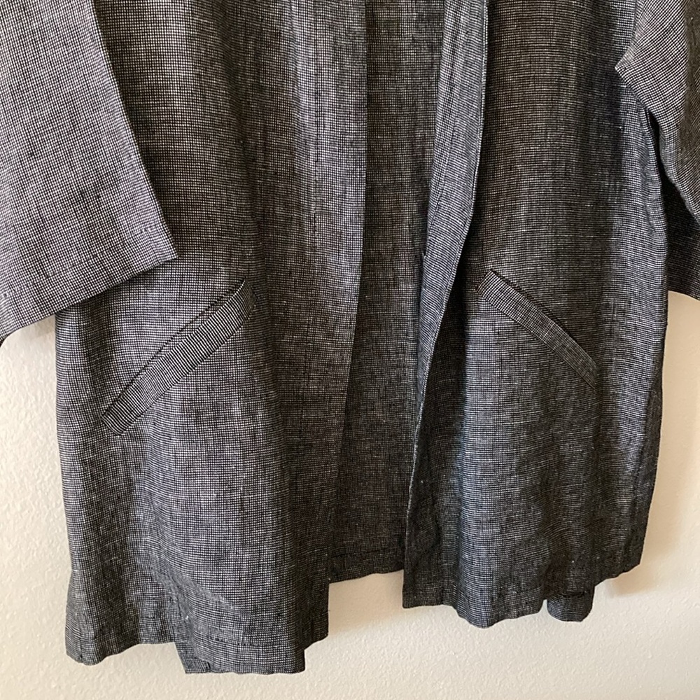 Eileen Fisher Linen/Tencel Kimono - Picture 4 of 8